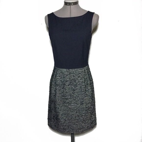GAP Dresses & Skirts - Gap Navy Blue Boucle Sheath Dress 2